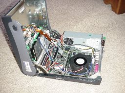 Opened case